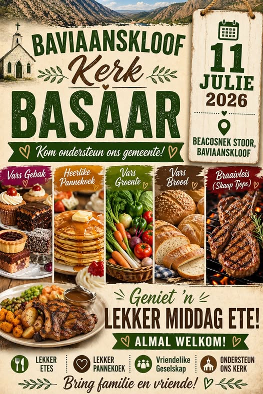 Baviaanskloof Kerk Basaar at  Beacosnek Stoor in Baviaanskloof